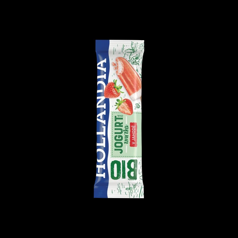 ORGANIC YOGURT ICE LOLLY IN STRAWBERRY