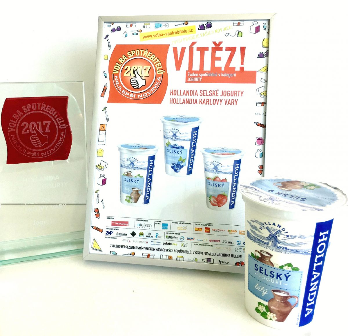 Hollandia Selský jogurt vyhrál Volbu spotřebitele 2017!